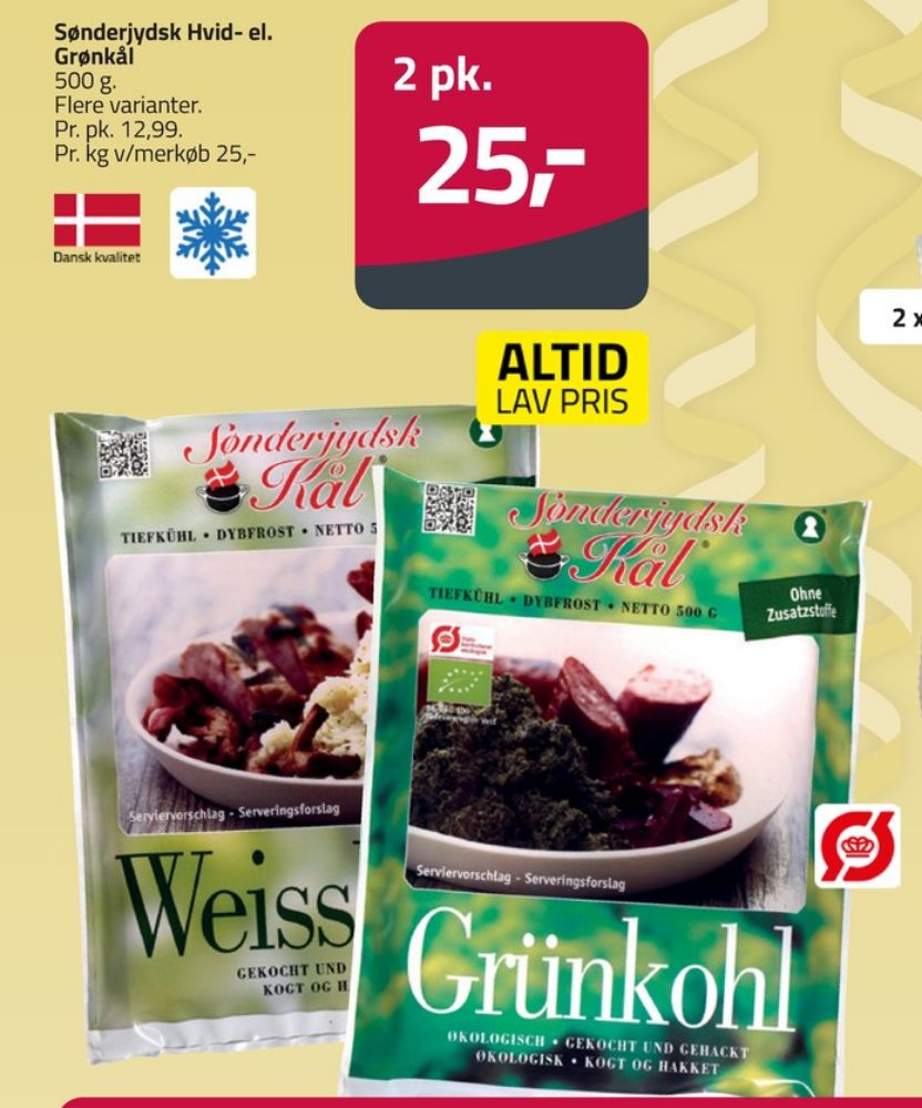 Sønderjydsk kål, Grønkål