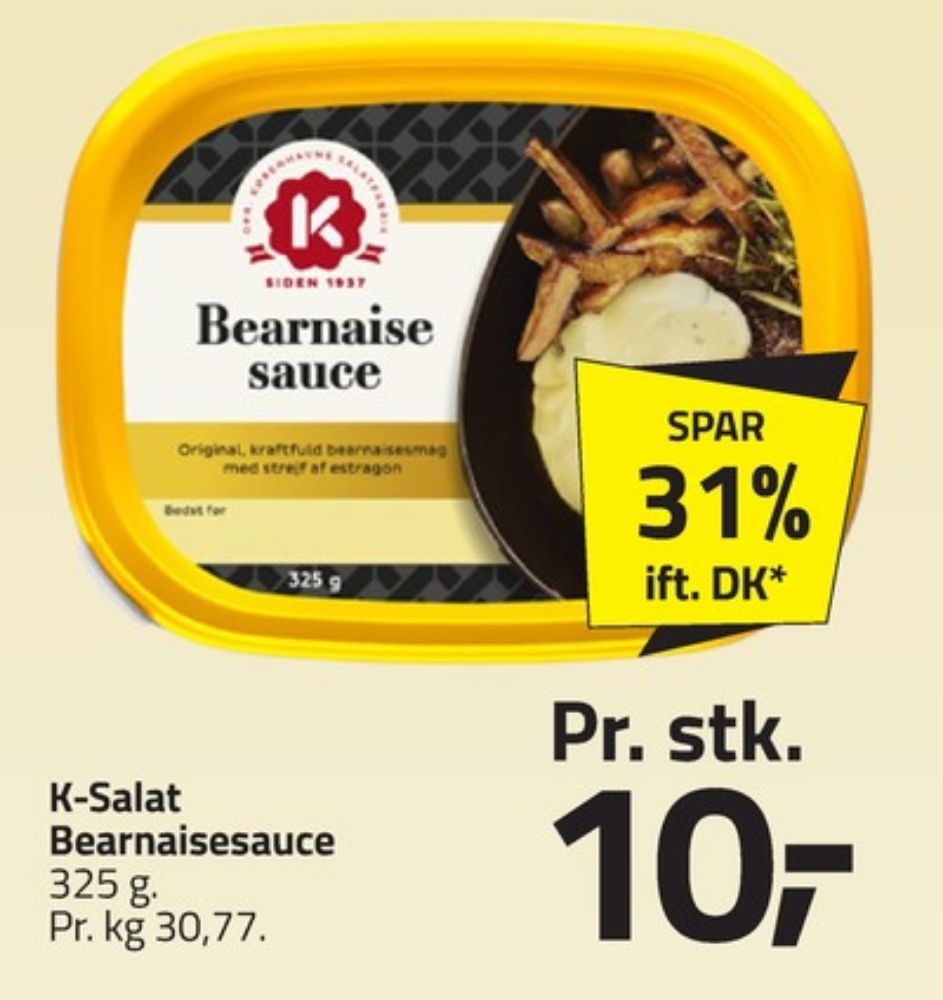 K-salat, Bearnaisesauce