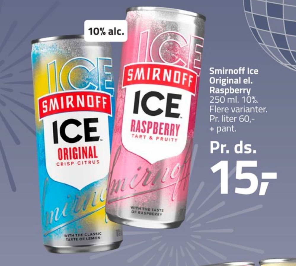 Smirnoff Ice Original, Original RTD