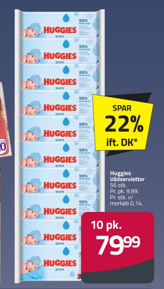 Huggies, Vådservietter