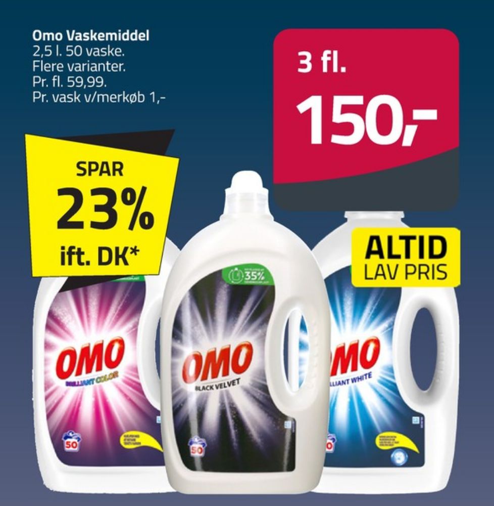 Omo, Vaskemiddel-flydende