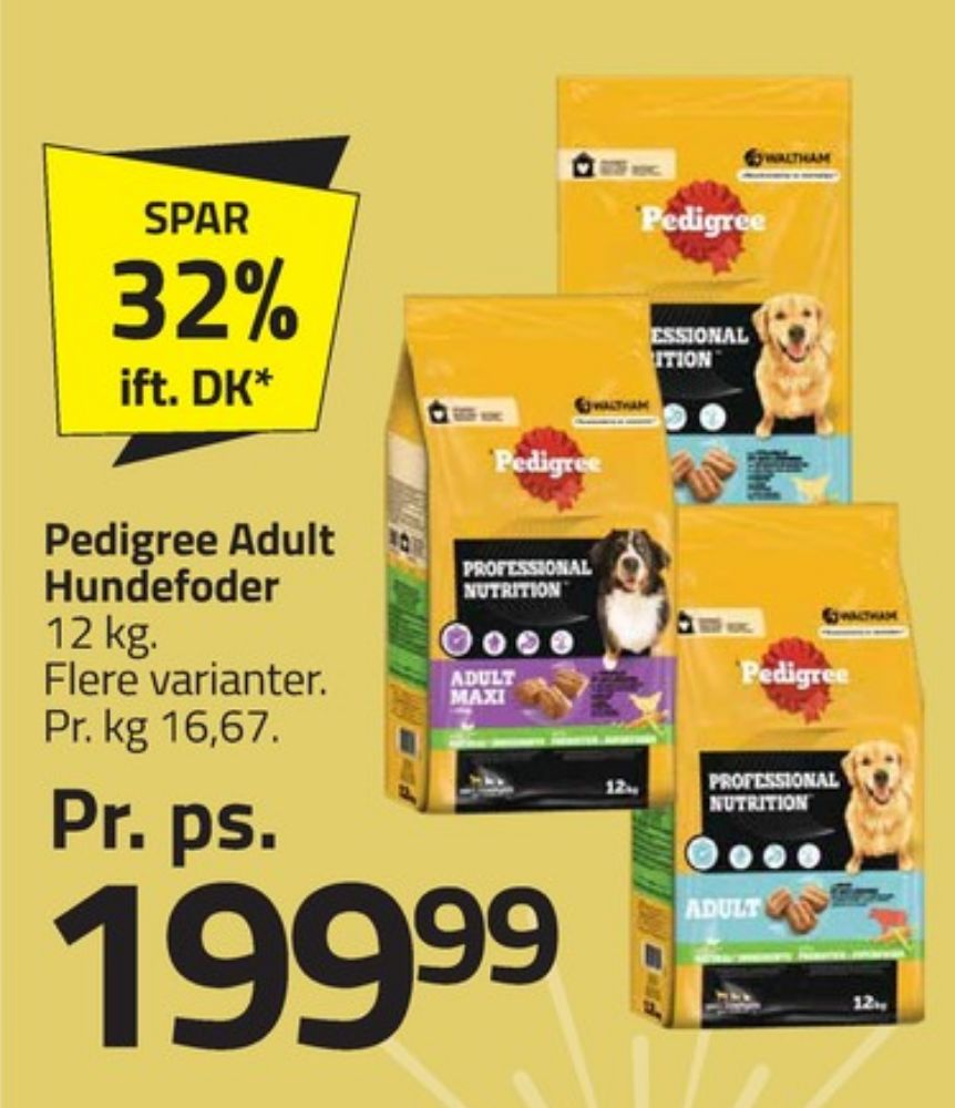 Pedigree, Hundefoder