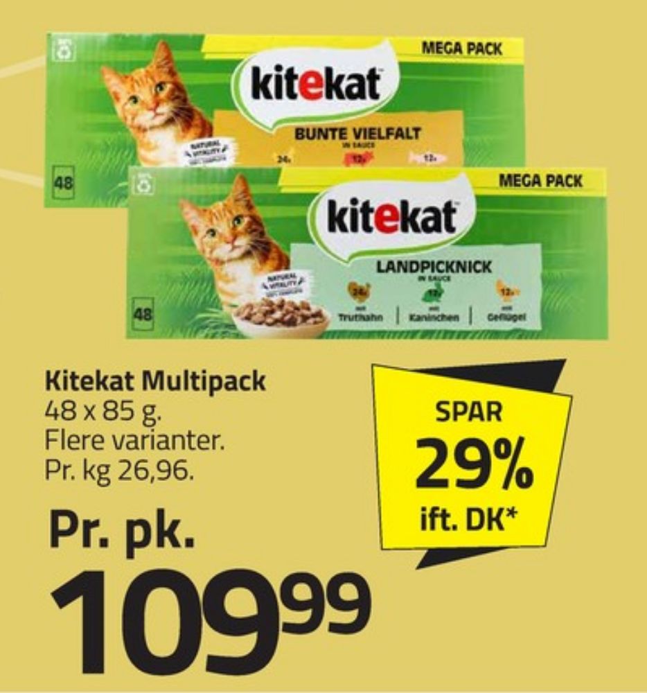 Kitekat, Kattefoder