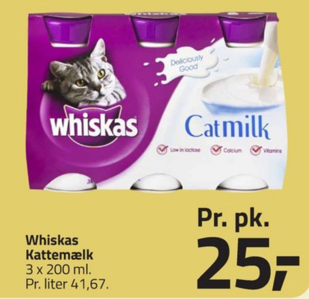 Whiskas, Kattemælk