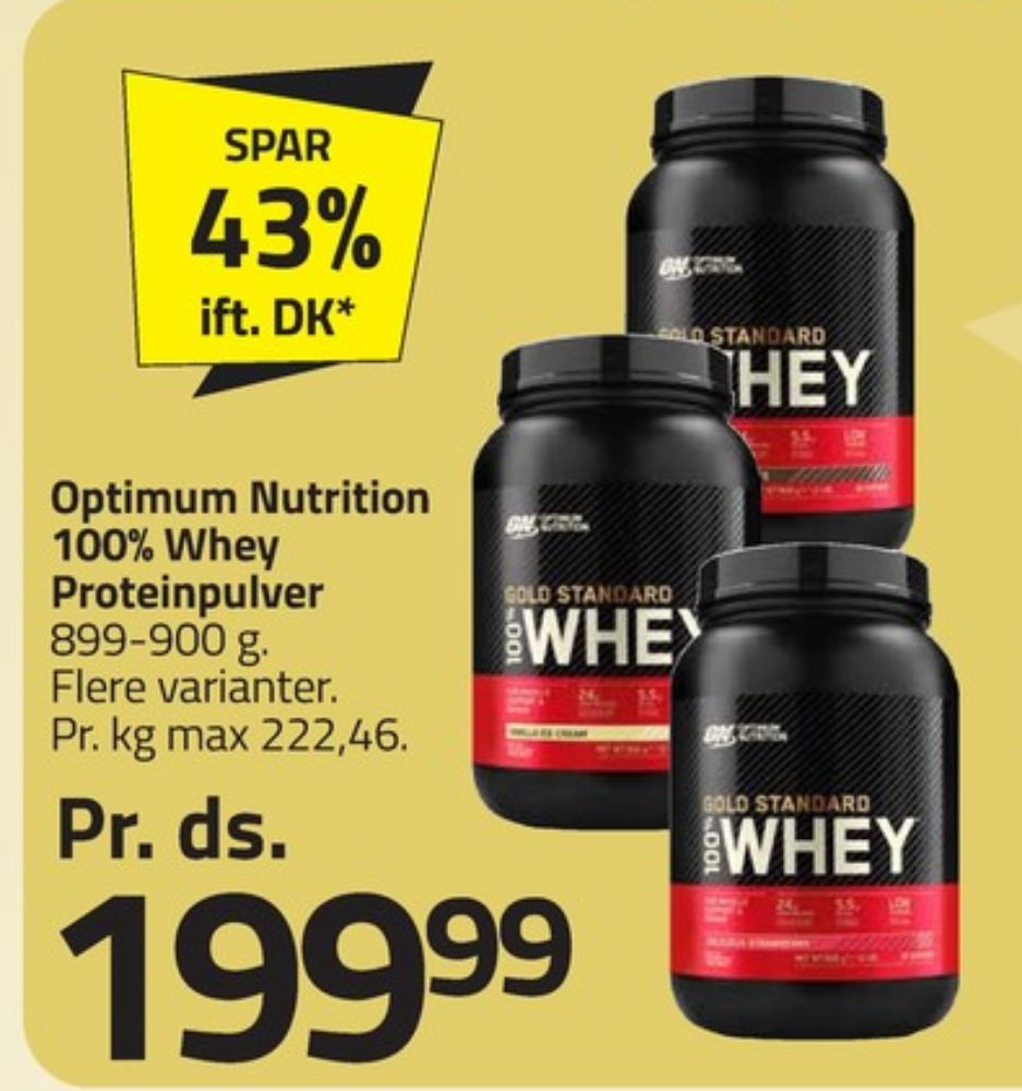 Optimum Nutrition, Træningstilskud