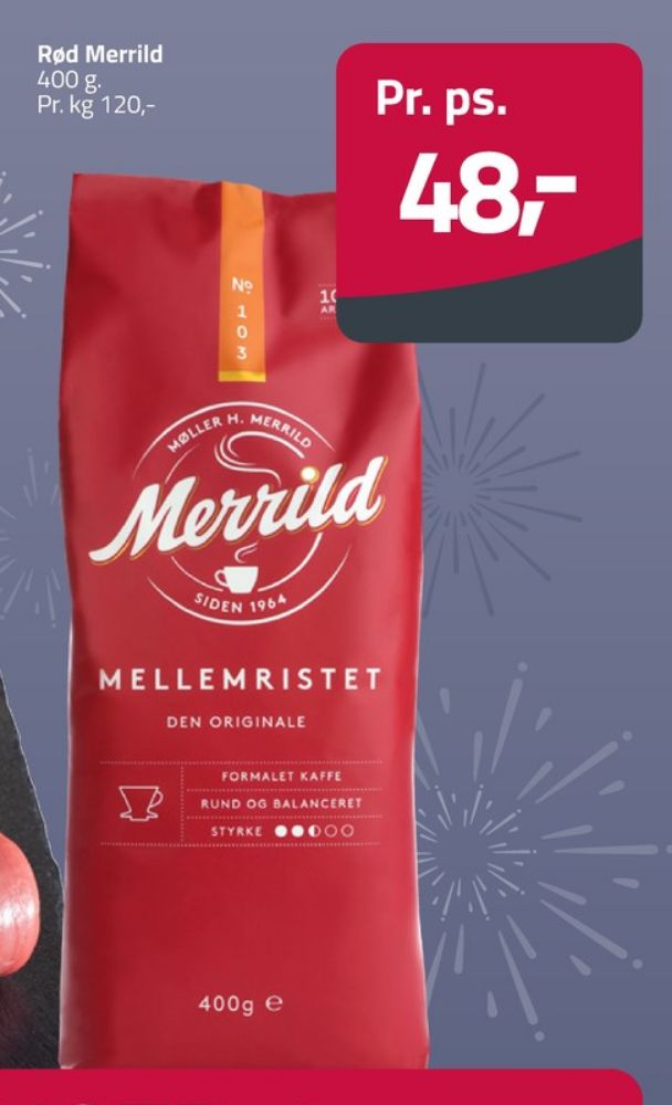 Merrild Mellemristet, Kaffe Formalet