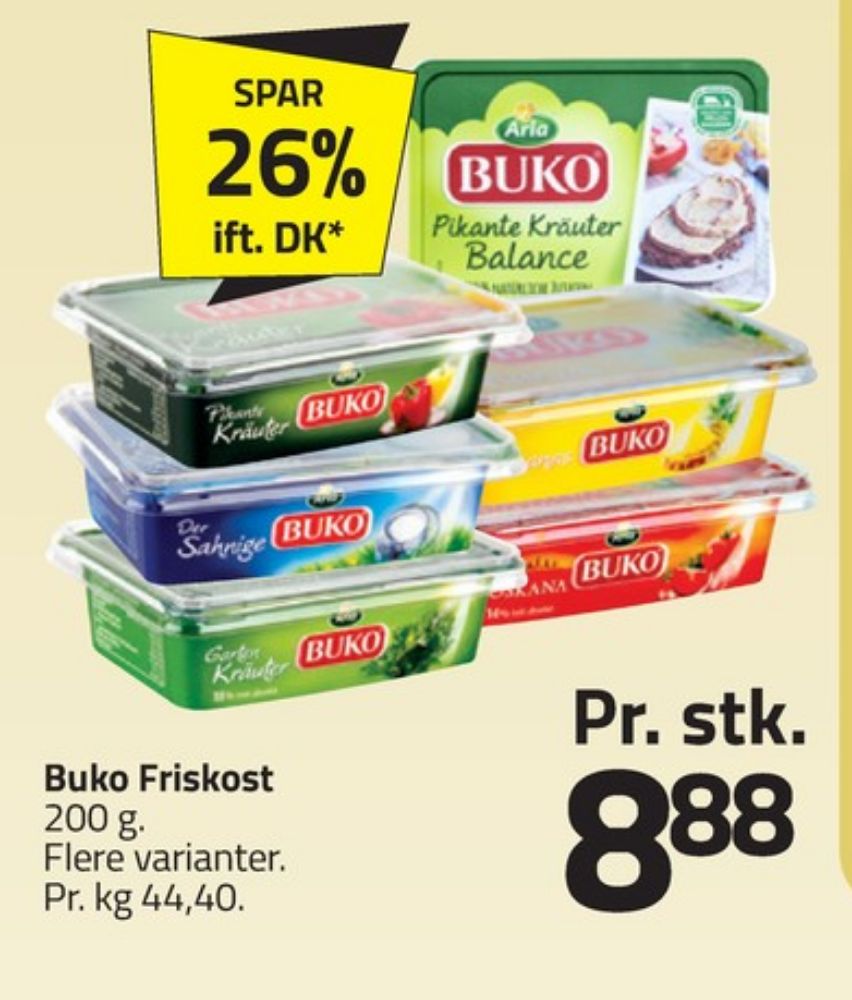 Buko, Smøreost Ananas