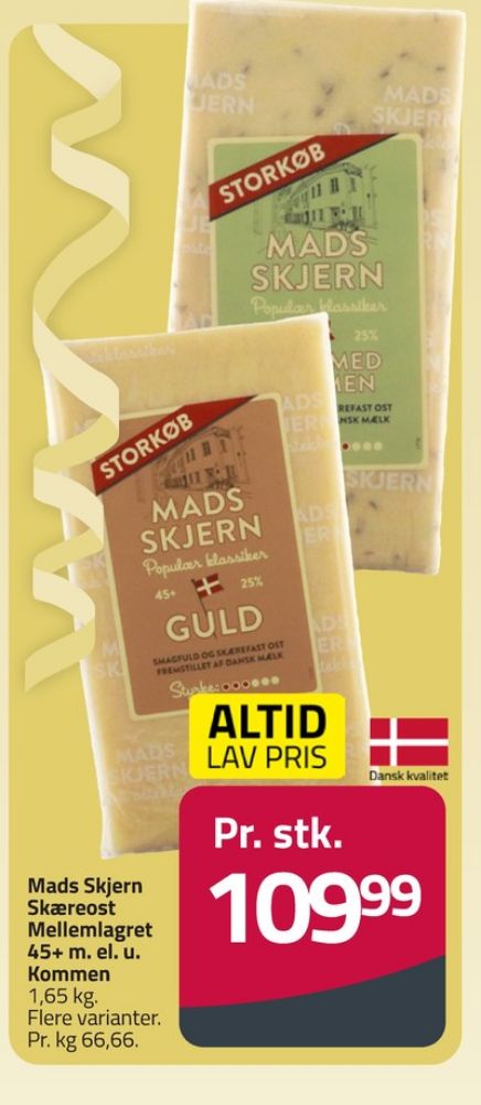 Mads Skjern, Skæreost 45+ Guld Kommen