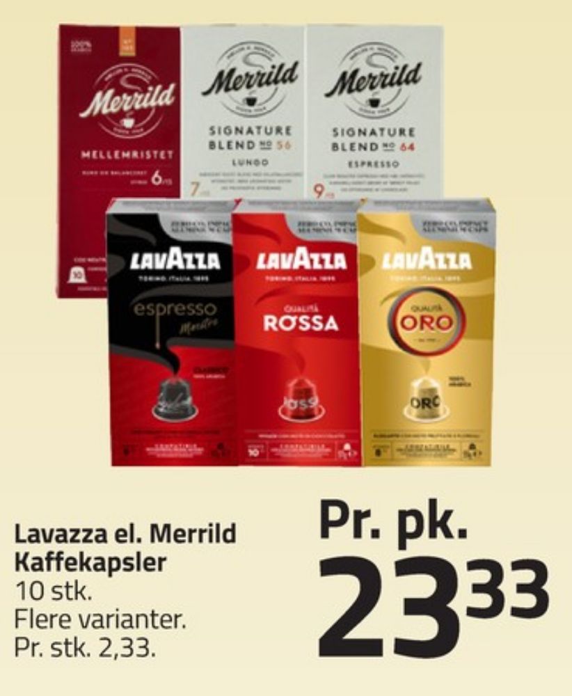 Merrild Mellemristet, Kaffekapsler