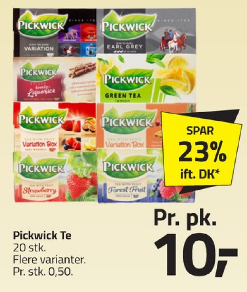Pickwick, Tebreve