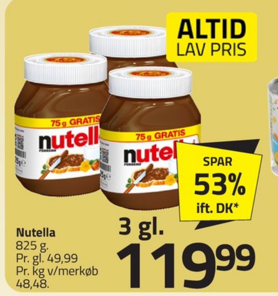 Nutella, Smørepålæg