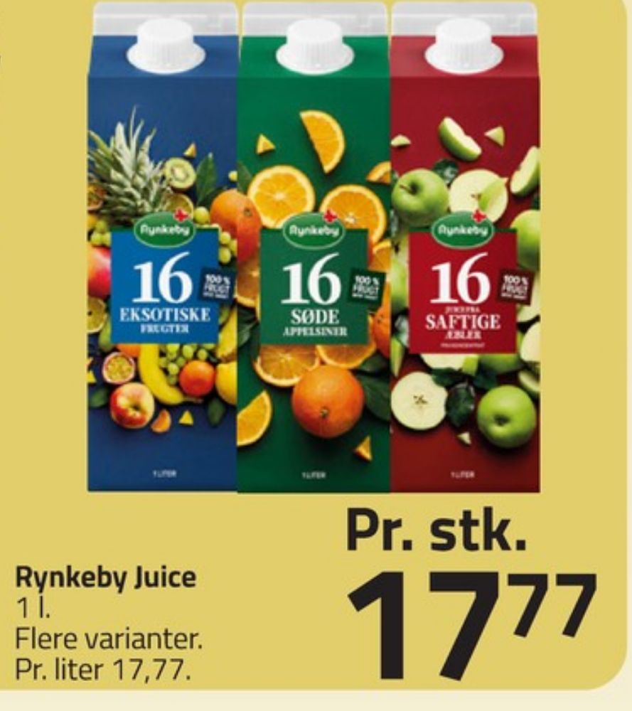 Rynkeby 16 serie, Appelsinjuice Søde