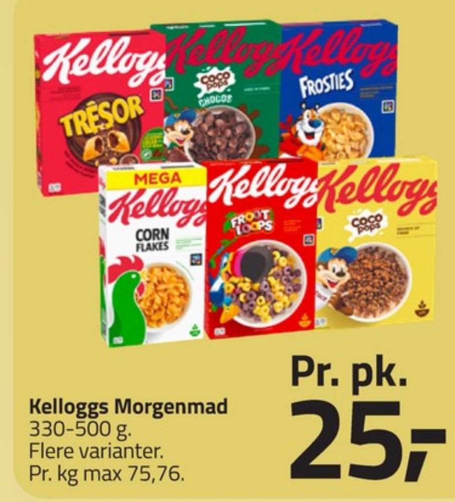 Kelloggs Coco Pops, Morgenmadsprodukt