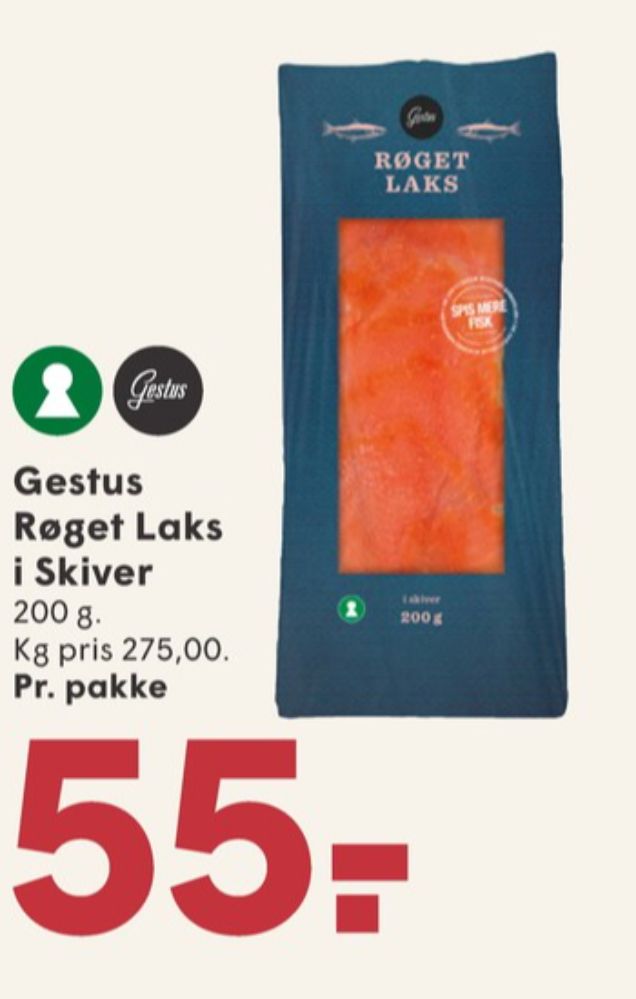 Gestus, Laks i skiver