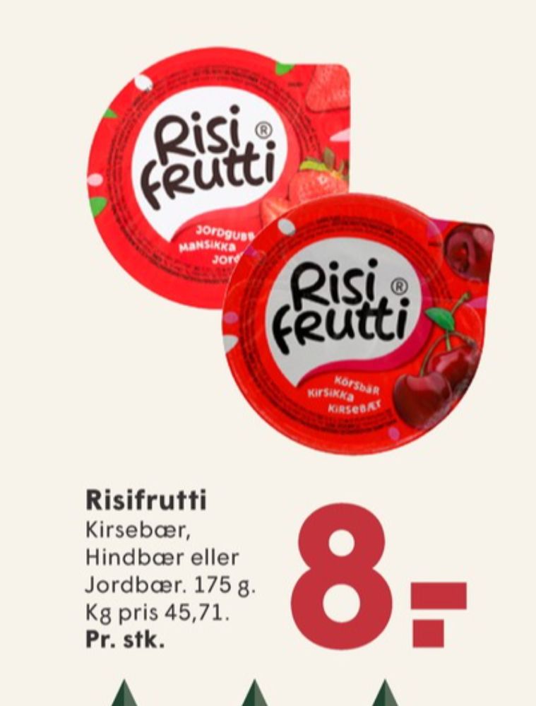 RisiFrutti, Risdessert Jordbær