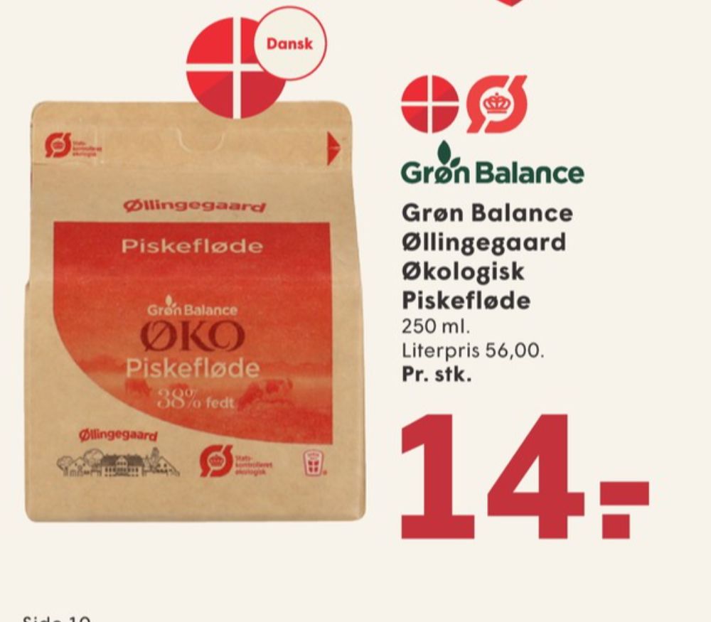 Grøn Balance Øllingegaard, Piskefløde 38%