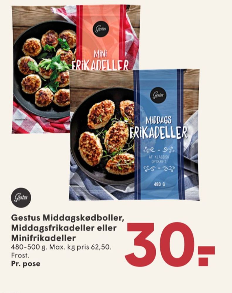 Gestus, Mini Frikadeller