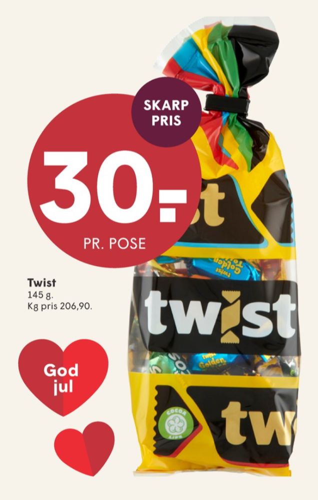 Twist, Dessertchokolade