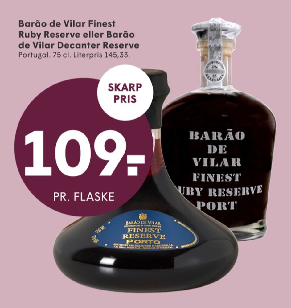 Barao de Vilar Decanter Reserve Tawny, Portvin