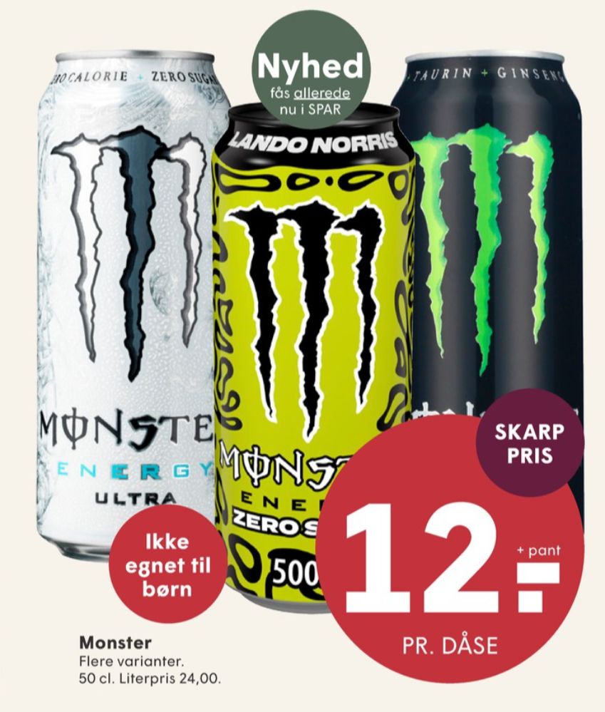 Monster Ultra Energy, Energidrik