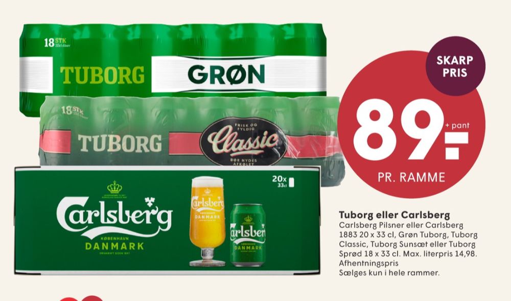 Carlsberg 1883, Øl 20 pk.