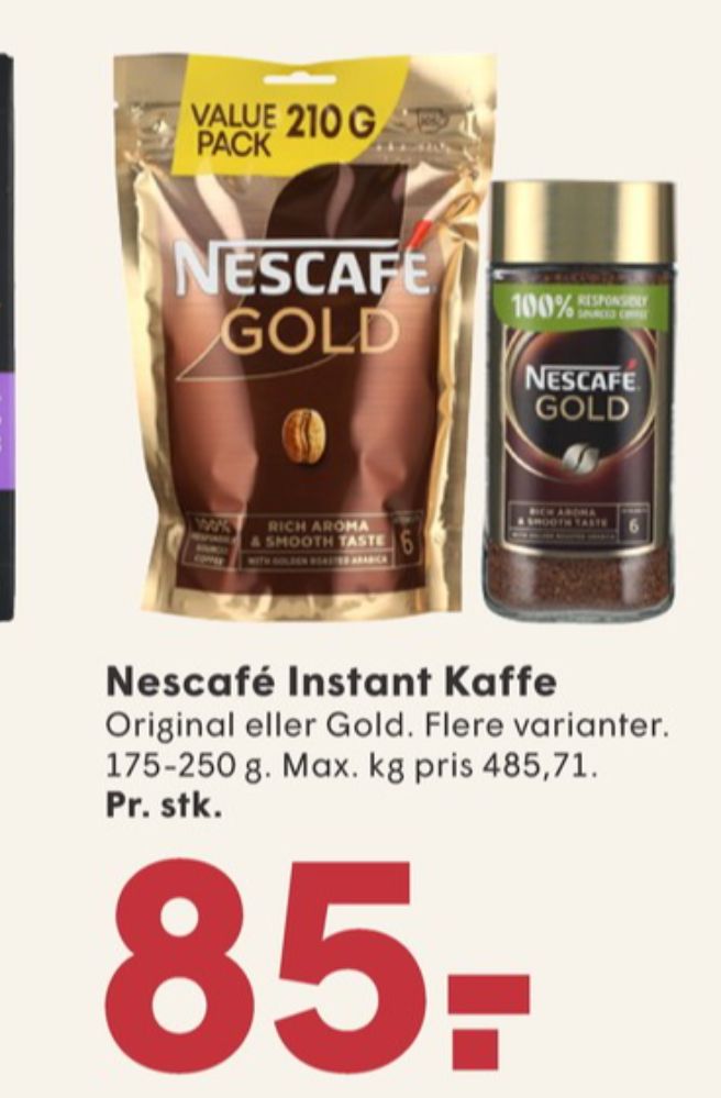 Nescafe Gold, Instant Kaffe