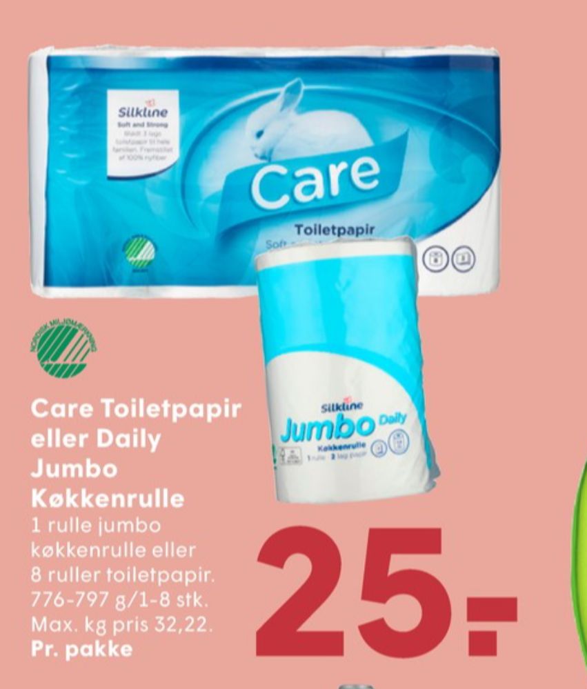 Silkline Care, Toiletpapir