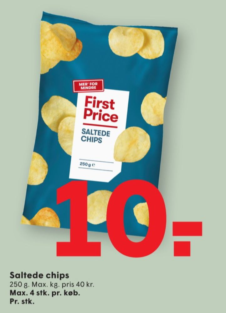 First Price, Saltede Chips