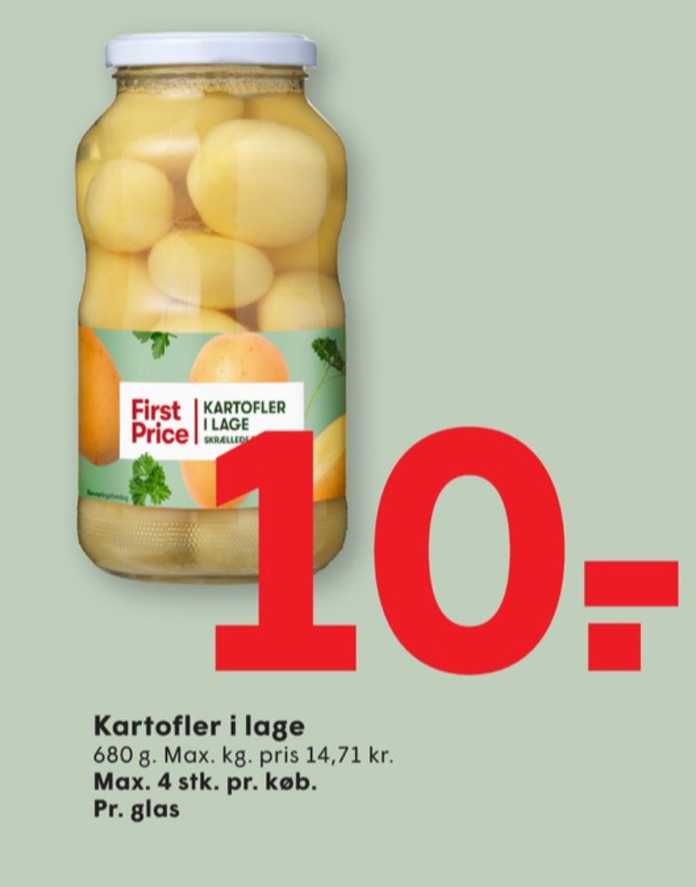 First Price, Kartofler