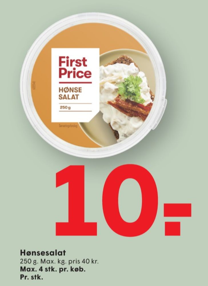 First Price, Hønsesalat