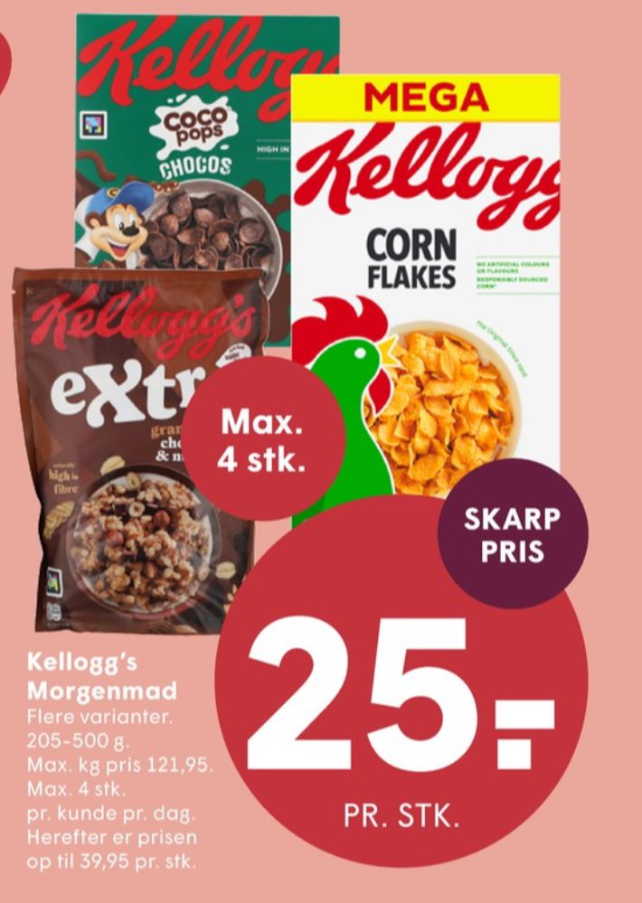 Kelloggs Coco Pops Chocos, Morgenmadsprodukt