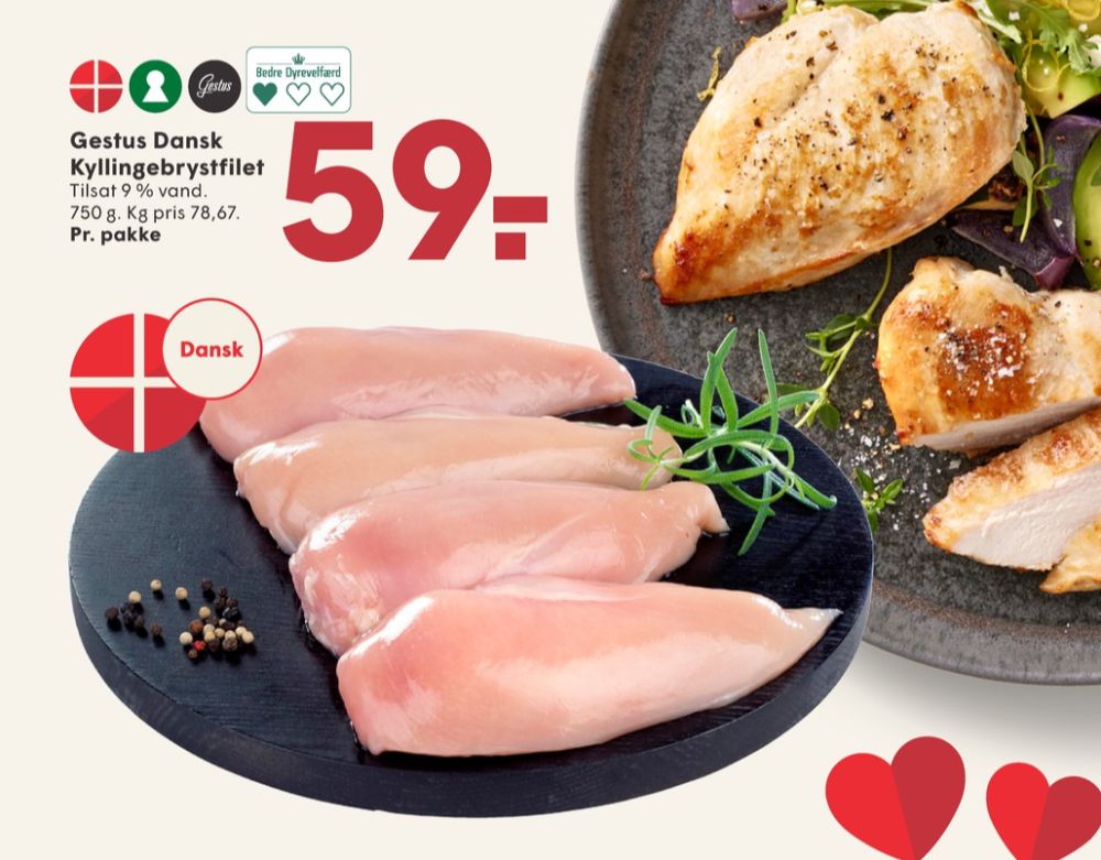 Gestus, Kyllingebrystfilet