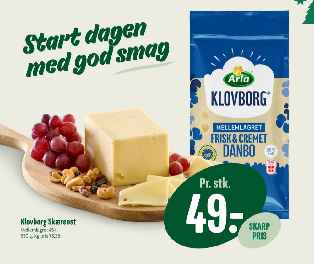 Klovborg, Skæreost Danbo Mellemlagret