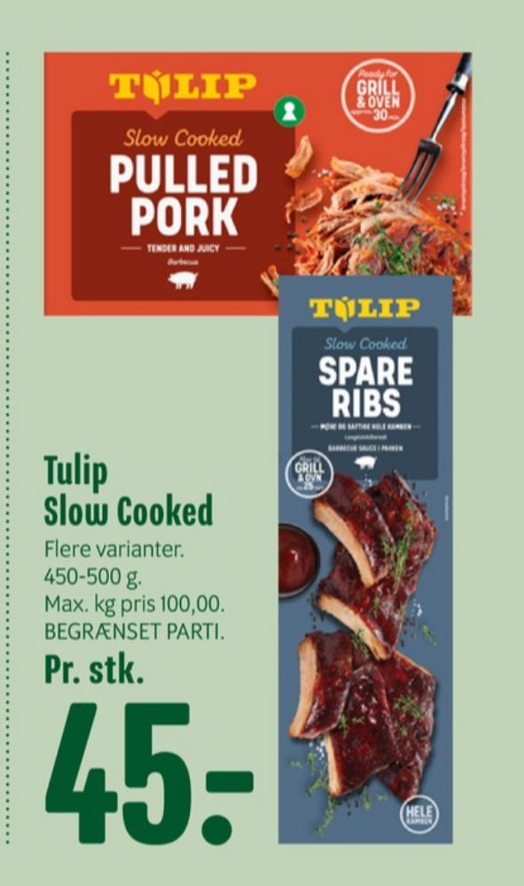 Tulip, Spareribs