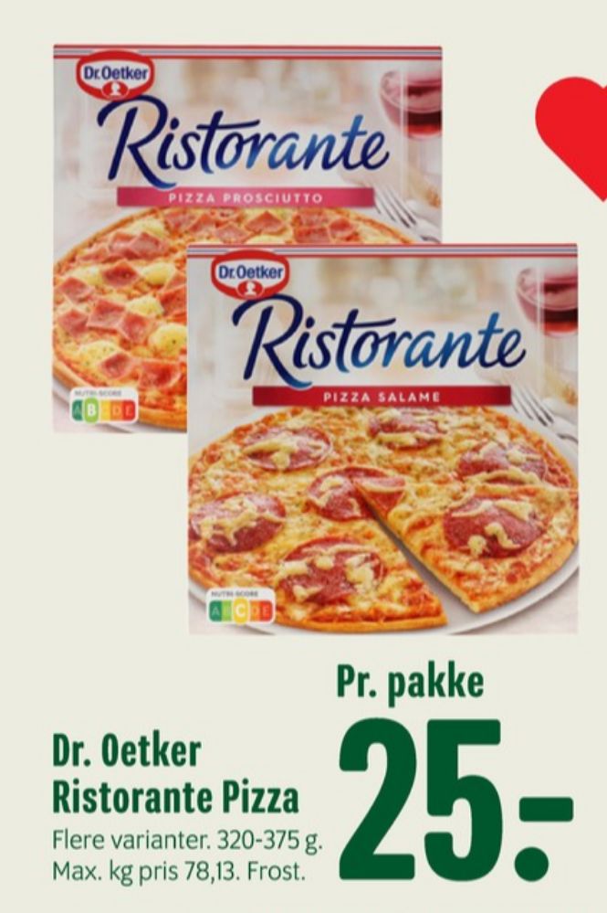 Ristorante, Pizza Prosciutto