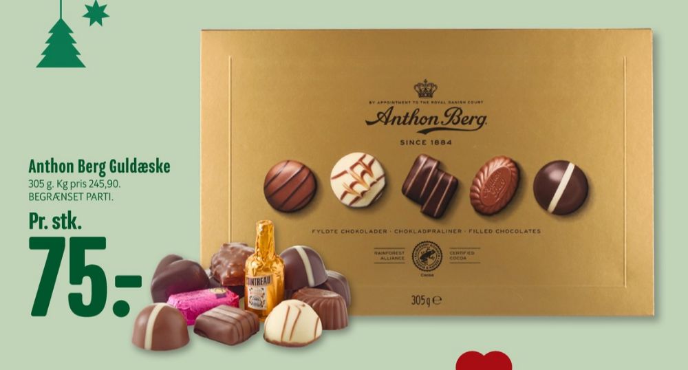 Anthon Berg Chocolate Liqueurs, Dessertchokolade