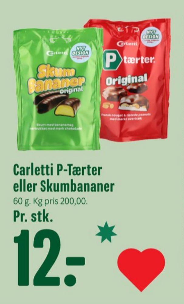 Carletti, P-Tærter Original
