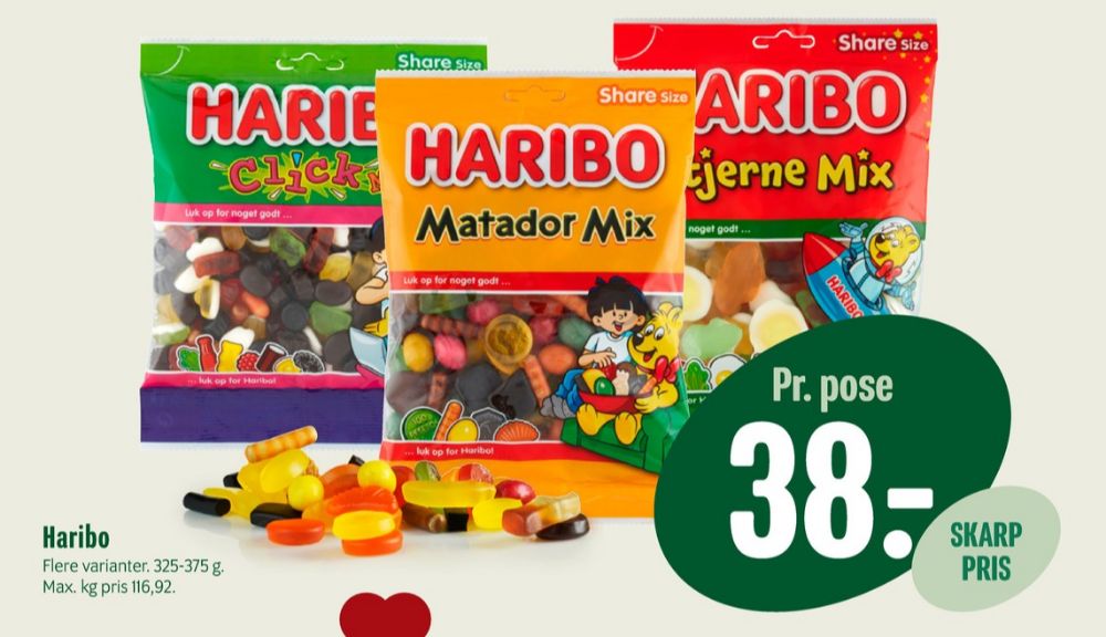 Haribo Matador Mix, Slikposer