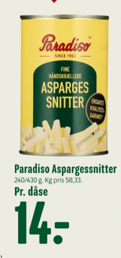 Paradiso, Asparges