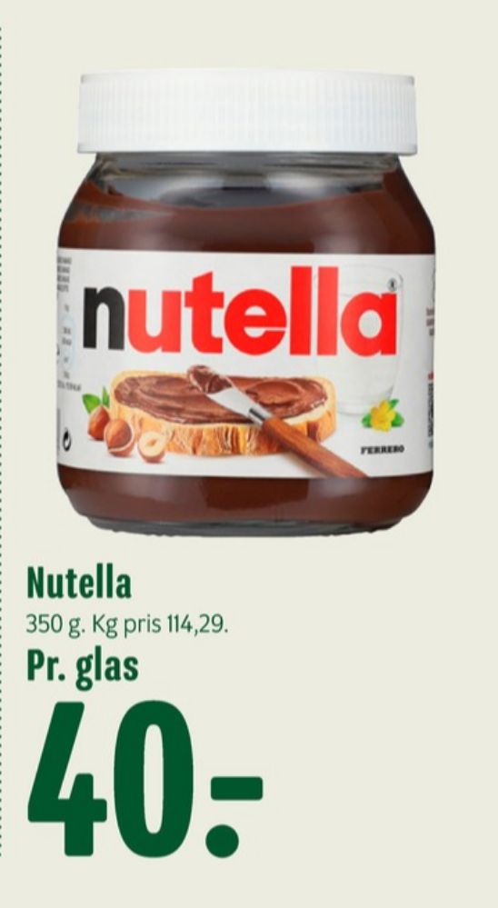 Nutella, Smørepålæg