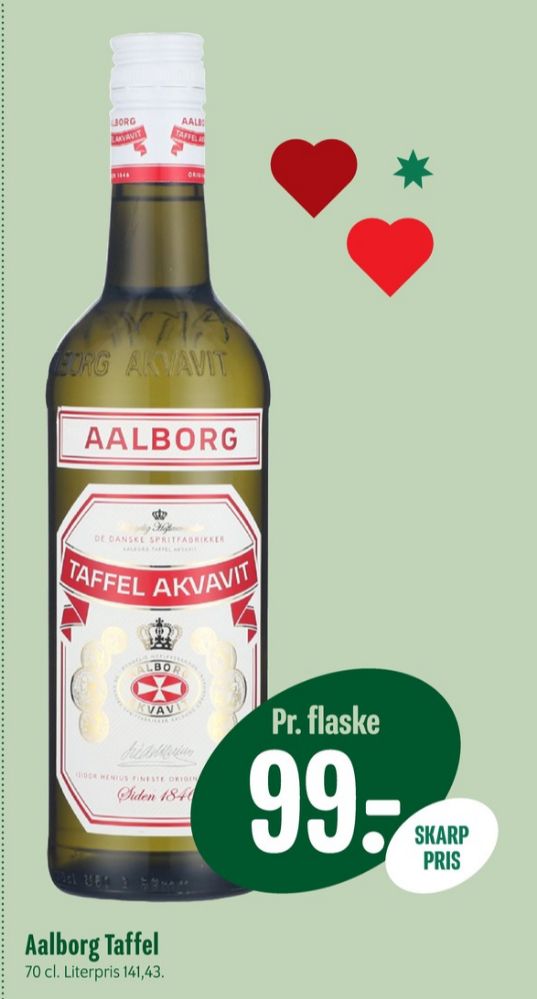 AAlborg Taffel Akvavit, Akvavit