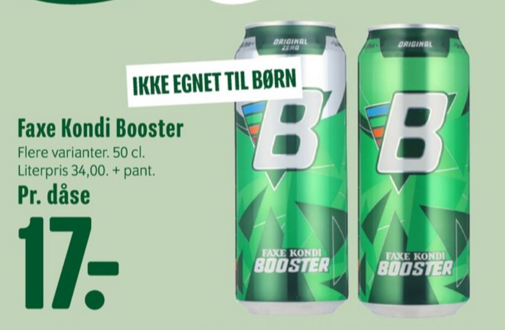 Faxe Kondi Booster Original, Energidrik