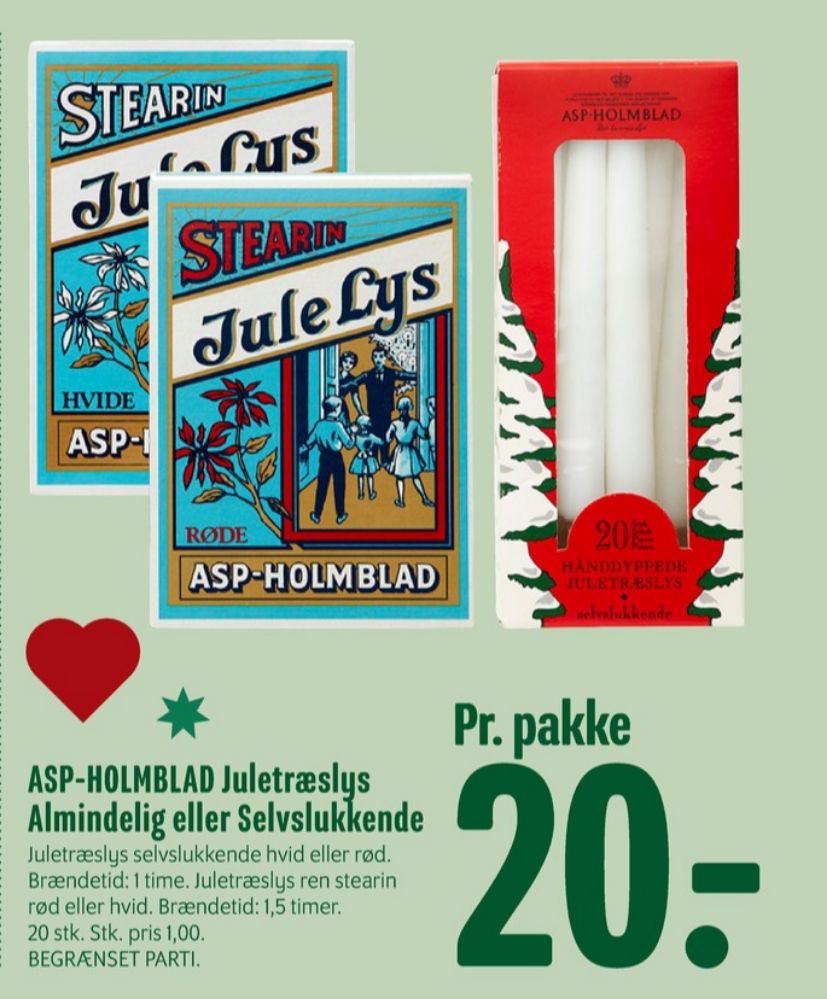 ASP, Juletræslys