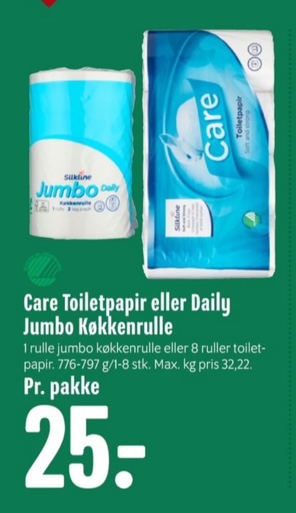Silkline Care, Toiletpapir
