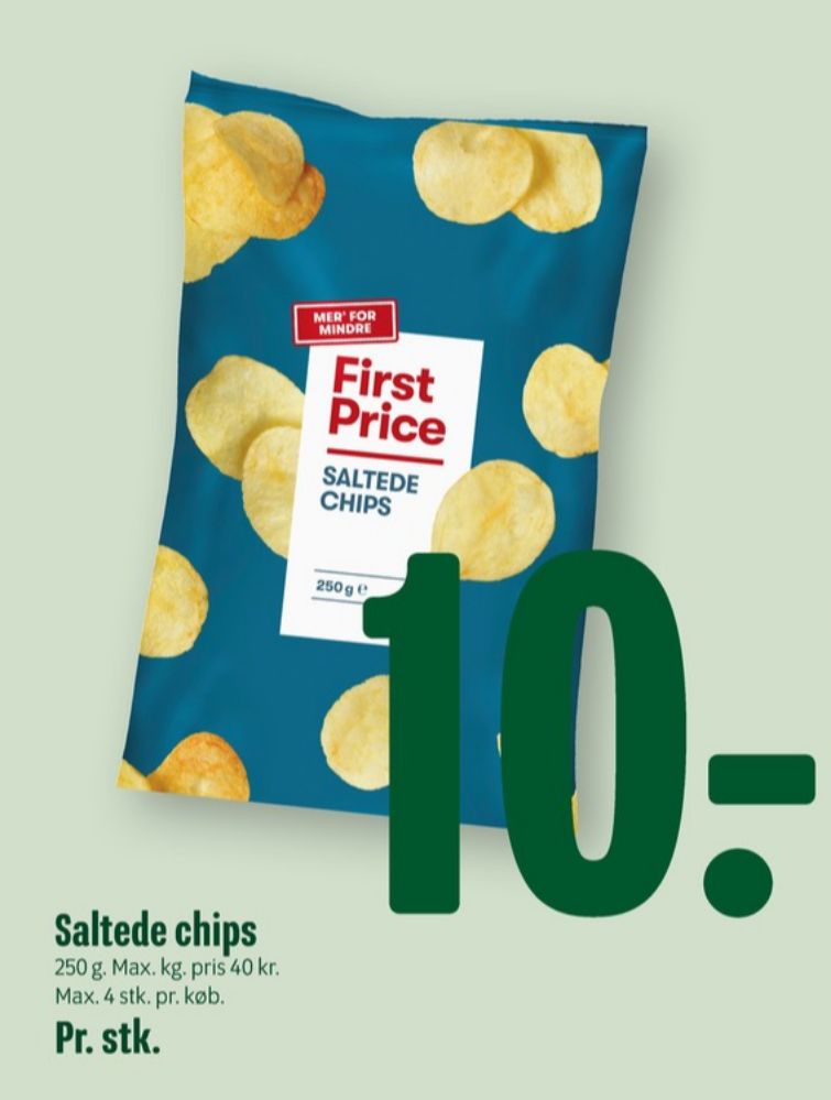 First Price, Saltede Chips