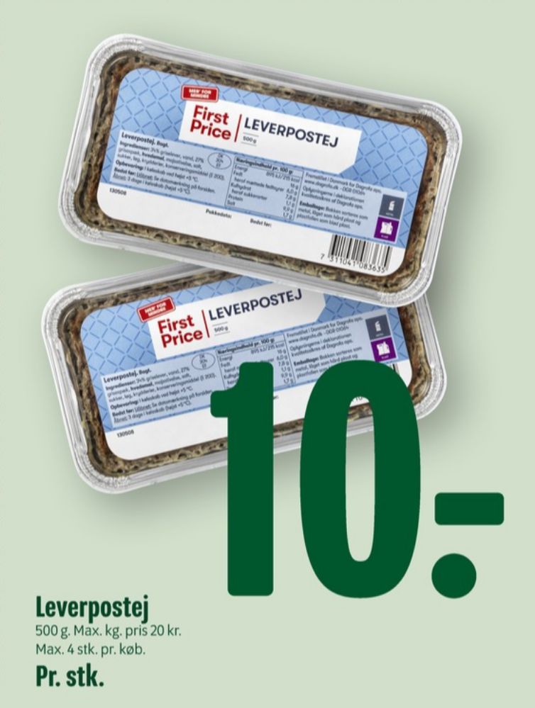 First Price, Leverpostej