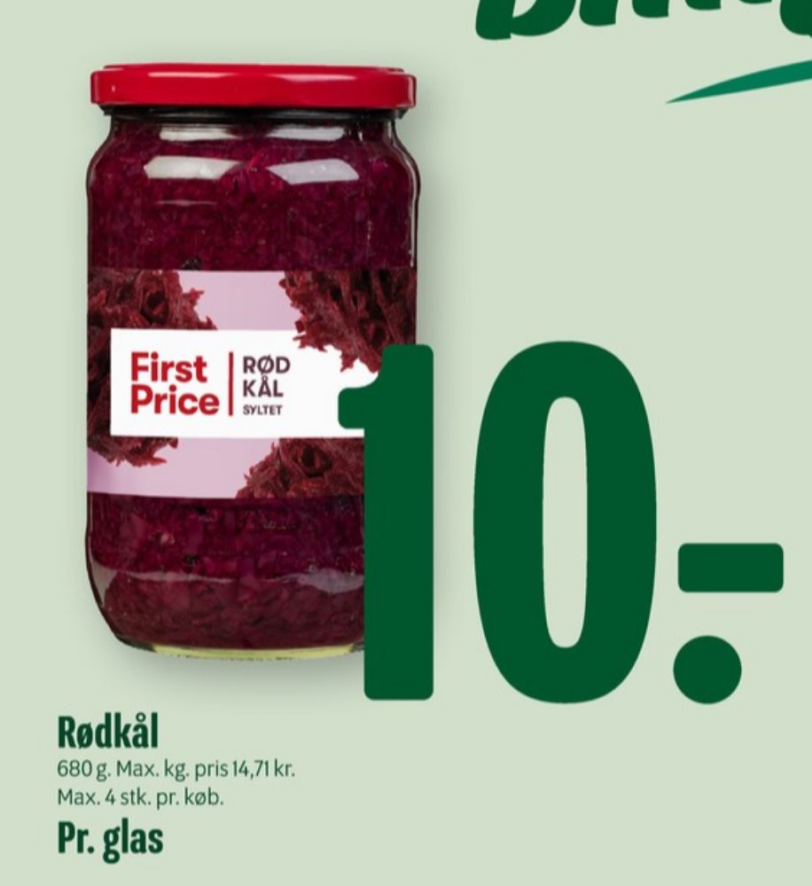 First Price, Rødkål-syltet