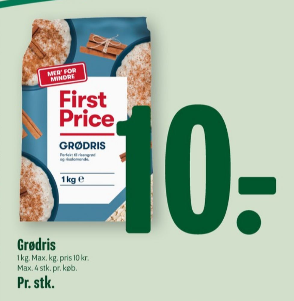First Price, Grødris