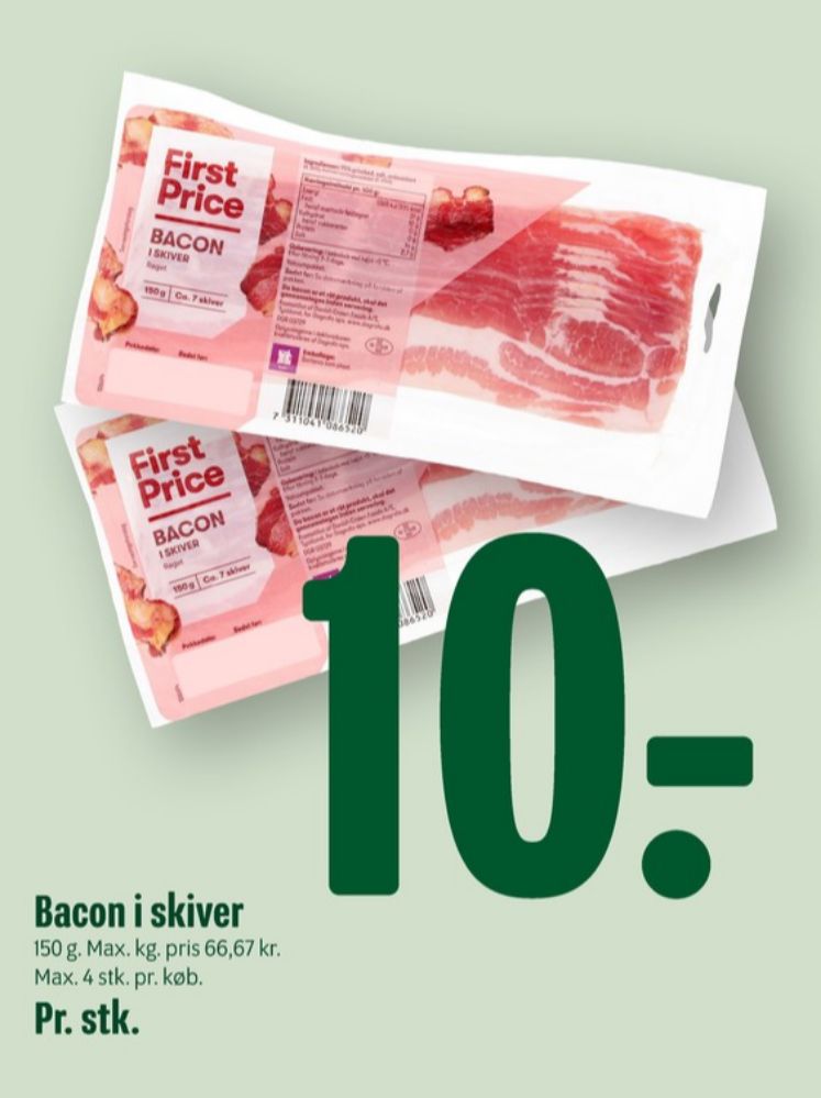 First Price, Baconskiver