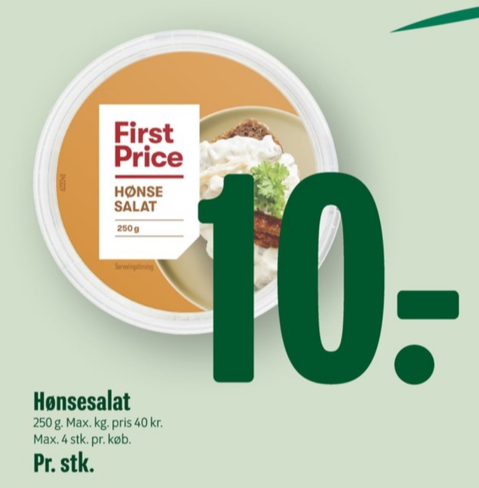 First Price, Hønsesalat